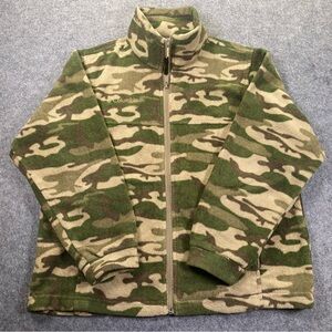 Boys Columbia Camouflage Fleece Jacket Size 10/12